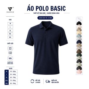 [ POLO VIVIP ] Áo Polo Nam Trơn chất liệu Cá Sấu Mềm Mịn, Mát, Co Giãn...