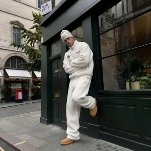 Set Quần Áo Sweater / Hoodie chất nỉ nhung thu đông The Bad God Ivory Mark